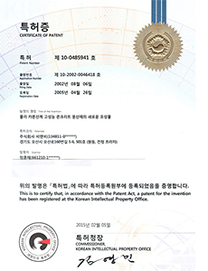 제 10-0485941호